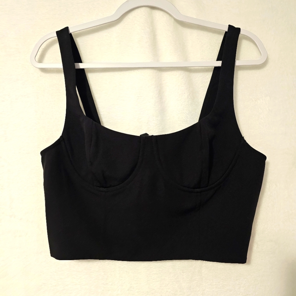 DKNY Black Bustier - Black - Size M
